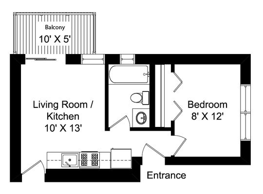 Six Twenty Seven 300 sq ft Apartment in Chicago s Lincoln 