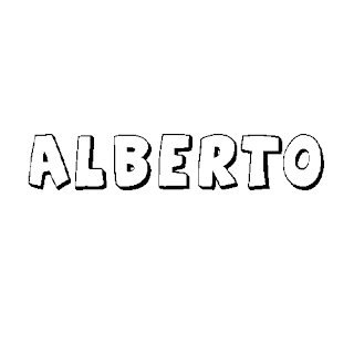 Nombre Alberto para colorear