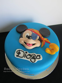 Bolo de aniversário Mickey Pirata