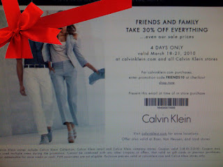 Free Printable Calvin Klein Coupons
