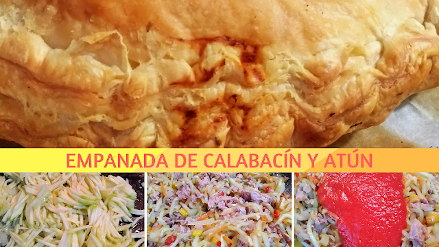 RECETA EMPANADA DE CALABACÍN Y ATÚN