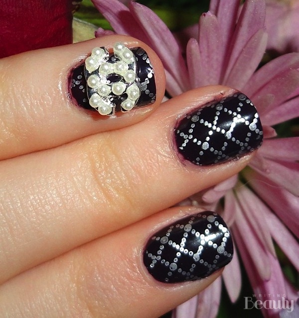 Chanel Inspired Nail Art 1