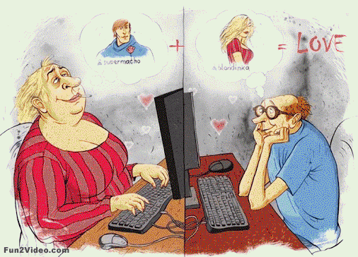 Online Dating und seine Verblendung Liebe lustig Spassbilder Feiern, Partys und Feiertage Beziehung, Liebesleben, Lustige Predigt, Lustiges zu Mann & Frau