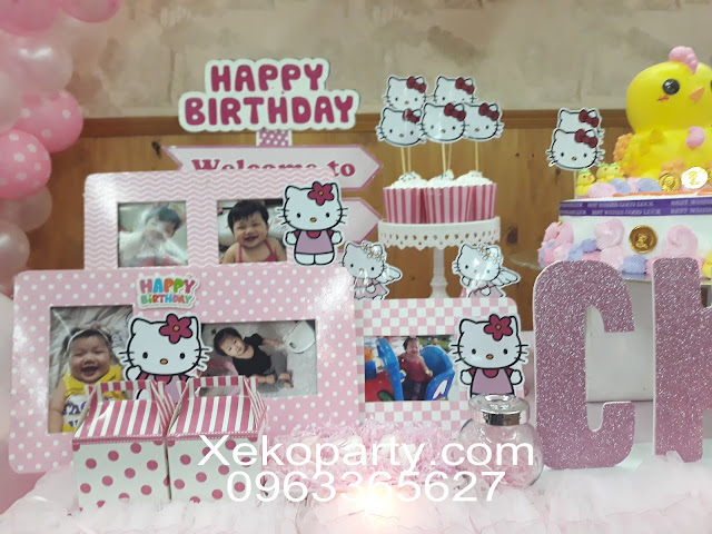 Dịch vụ trang trí thôi nôi giá rẻ chủ đề hello kitty