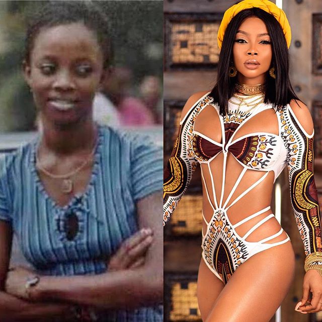 #10yearschallenge: Toke Makinwa Shares 10 Years Throwback Photo