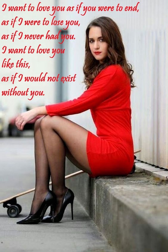 She spreads the desire that everyone wants to love her when she wears black tights and high heels