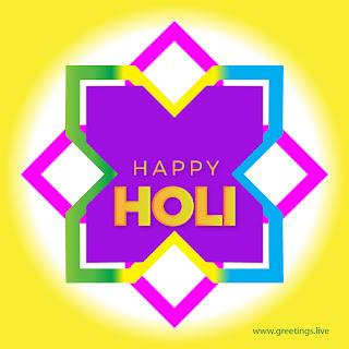 beautiful free happy holi festival of colors greeting card