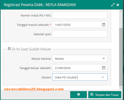 Cara Mengeluarkan Peserta Didik Ganda di Dapodik