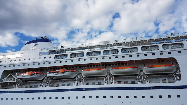 CMV Flagship MV Columbus in Bergen, Norway; Cruise ships in Bergen