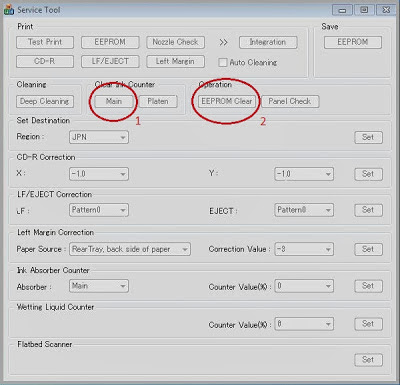 service tool for ip4810