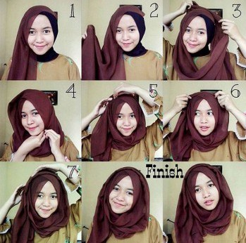 Model Hijab Rawis Simple