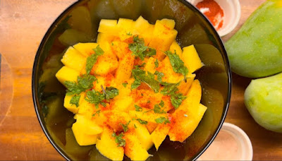spicy and sweet mango salad