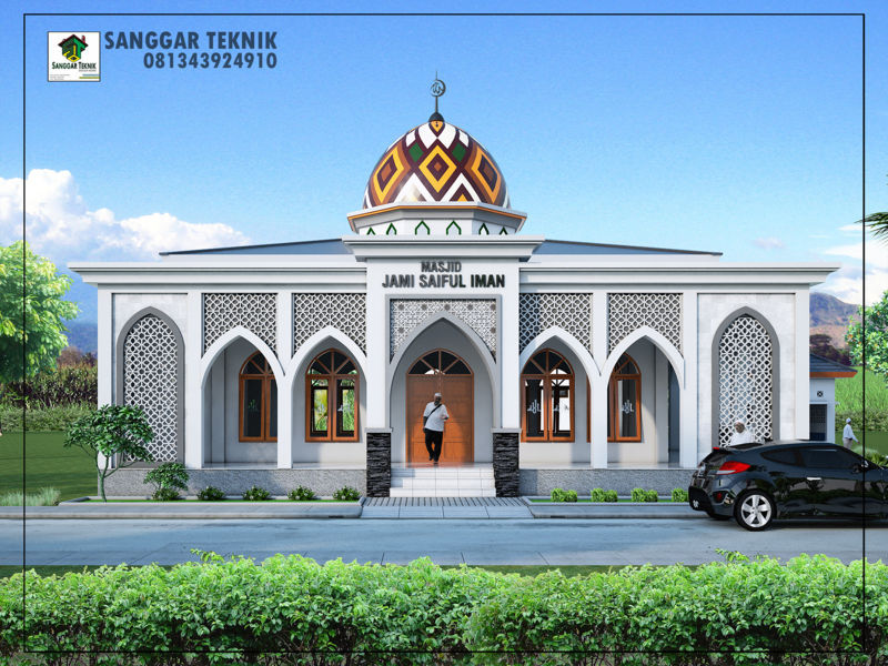 Ide Terpopuler Pola Gambar Masjid Sederhana, Mewarnai Masjid