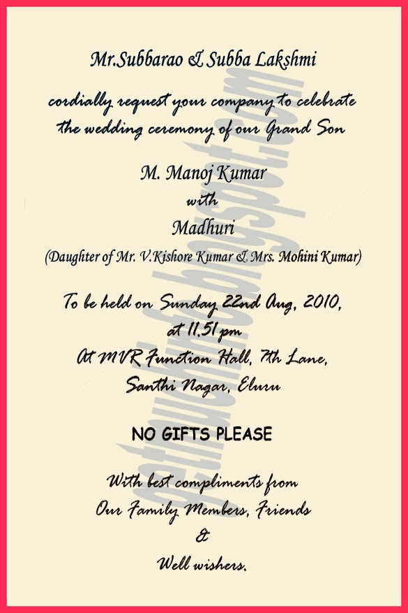 39+ Wedding Card Format In Hindi For Daughter Pics