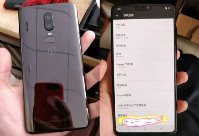 OnePlus 6 benchmarks and leaked images