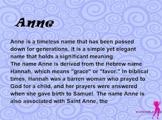 meaning of the name "Anne"