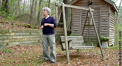 Mike Durrett trains for his 2007 Easter egg hunt.