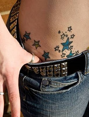 Star Tattoos Designs For Girls On Hip