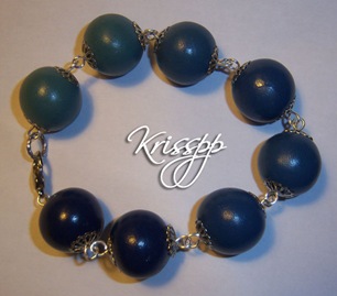 Pulsera bolas azules