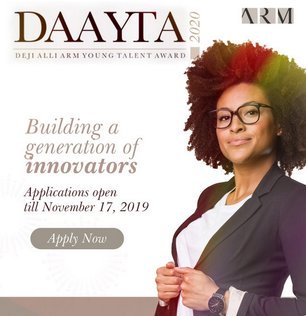 Deji Alli ARM Young Talent Award 2020 for young Nigerians (Funding of 12 Million Naira)