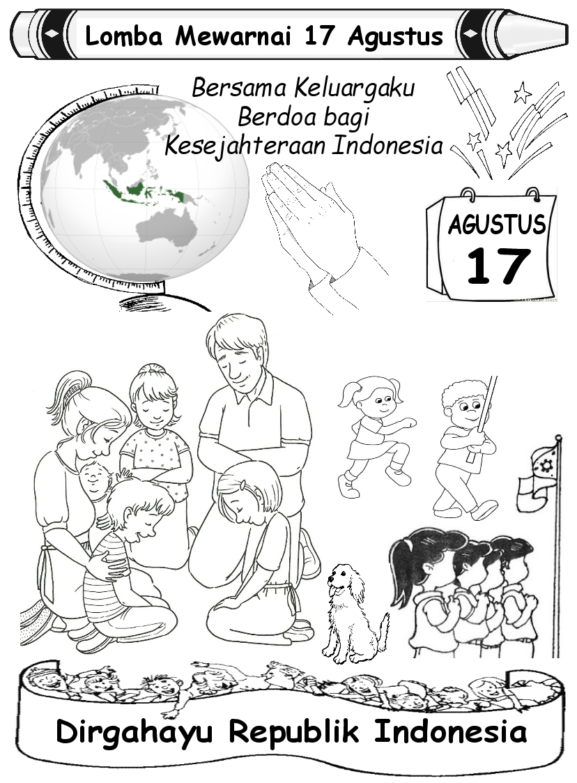 Lebih Dari 100 Mewarnai Gambar Tema 17 Agustus