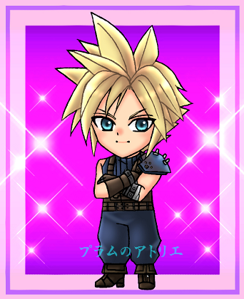 プラムのアトリエ ファイナルファンタジー7 リメイク Ff7r クラウド ストライフ 腕組みver ミニキャラ ちびキャラ イラスト プラムのアトリエ ファイナルファンタジー7 リメイク Ff7r クラウド ストライフ 腕組みver ミニキャラ ちびキャラ イラスト