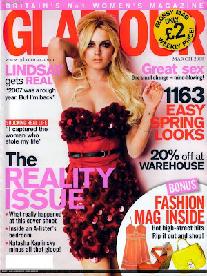 Lindsay Lohan Does Glamour UK