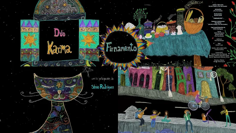 Dúo Karma & Silvio Rodríguez - ¨Firmamento¨ - Videoclip / Dibujo Animado - Dirección: Fito Hernández - Xóchitl Galán. Portal Del Vídeo Clip Cubano