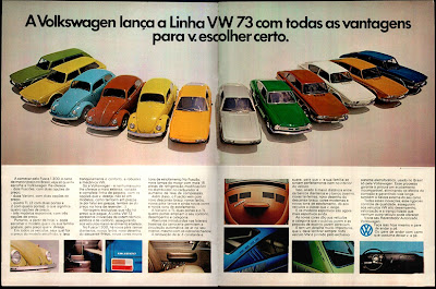 propaganda Linha Volkswagen 1973