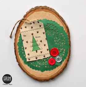 SRM Stickers - Christmas Bags & Tags by Christine - #christmas #canvastags #linenbags #janesdoodles #tistheseason #stampedstitches #stitches #giftbag #gifttag #tag #DIY