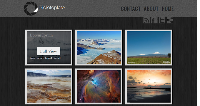 Picfotoplate Blogspot Template