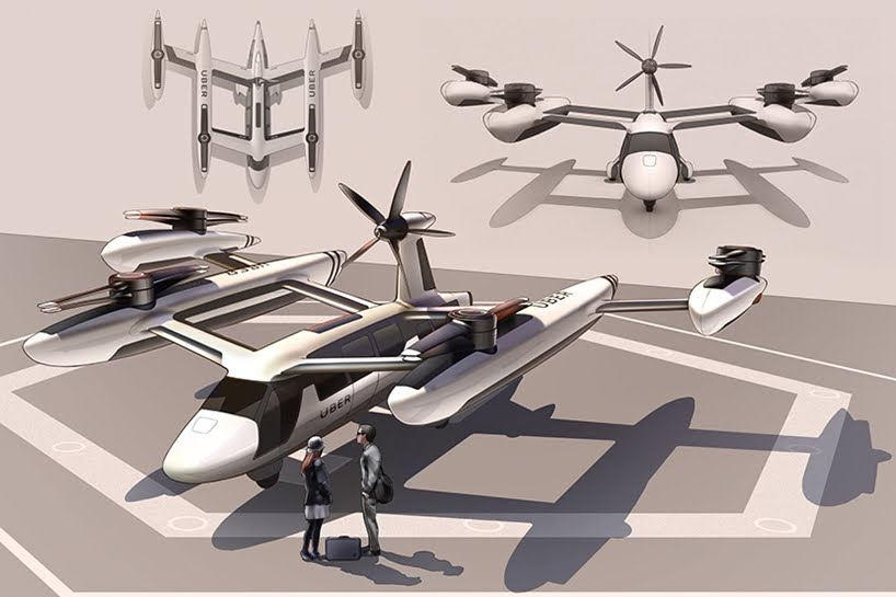 Uber revela el diseño de su nuevo concepto de vehículo volador que estaría operativo en 2023