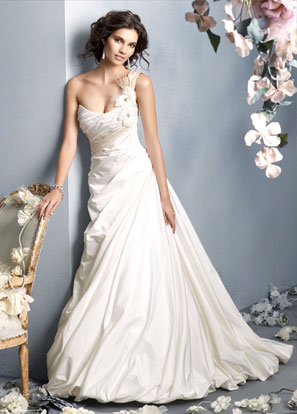 One Shoulder Wedding Dresses 2011