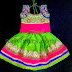 Green Silk Skirt for Small Baby