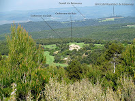 El Pla de Carboners i serres properes des de Sant Sadurní