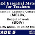 DepEd Essential Materials for Teachers in GRADE 5 (MELC, BOW, TG)