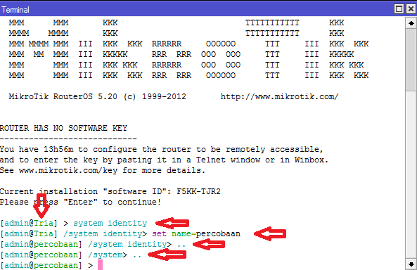 Cara Mengganti Identity Di Mikrotik Dengan CLI Dan GUI - Cinta Networking