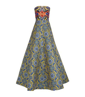  Andrew Gn embellished mosaic jacquard gown 2