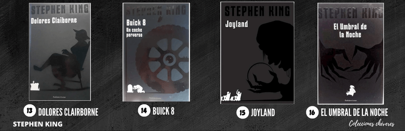 coleccion stephen king la nacion, dolores clairborne, buick 8, joyland, el umbral de la noche