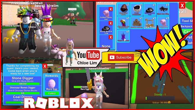 Roblox Mining Simulator Gameplay - Most Amazing FAN GAVE ME SO MUCH RARE STUFFS! Shout Out to Pres1dentGreatWall!