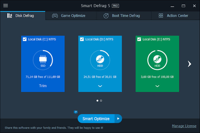 IObit Smart Defrag Pro 5.5 + Keys.zip
