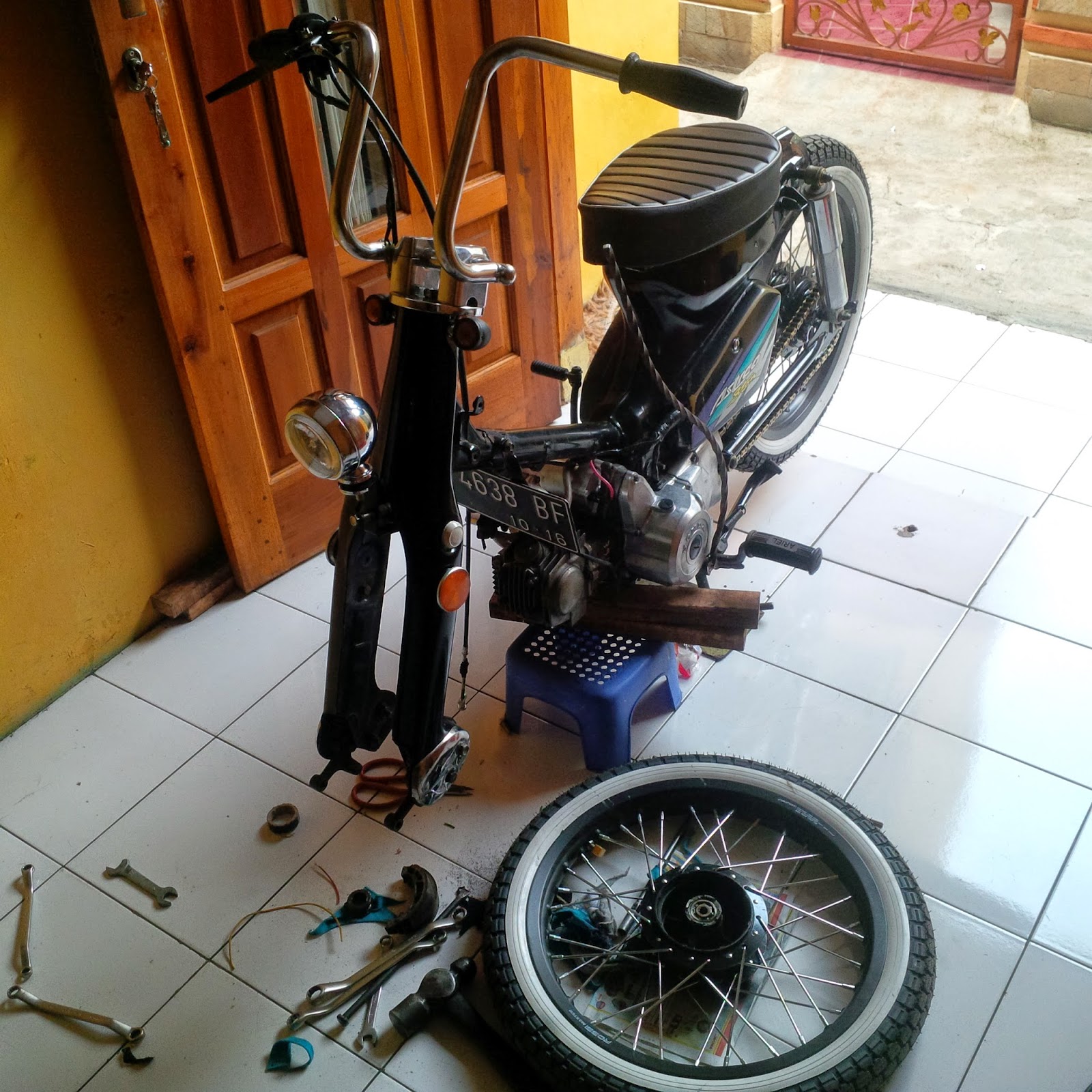 Bengkel Modifikasi Motor Choppy Street Cub Murah Bandung