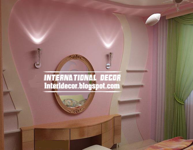 Modern gypsum board wall interior designs and decorative