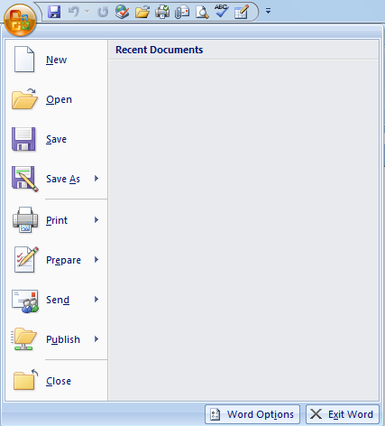 Bagian Bagian Jendela  Kerja Microsoft  Word  2007 Kumpulan 