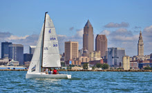 J/70 one-design sailboat- sailing Cleveland Race Week