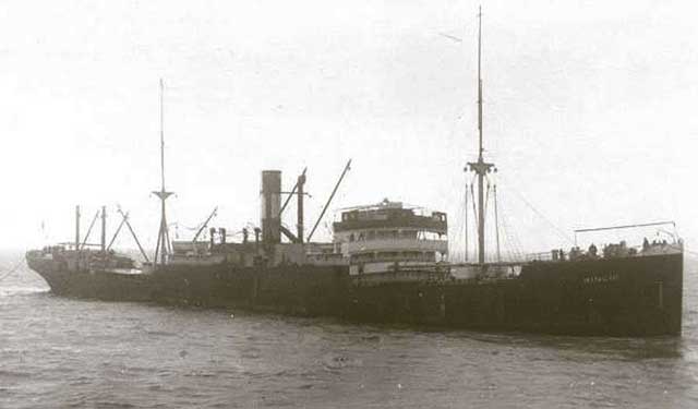 British freighter SS Empire Fusilier, sunk on 9 February 1942, worldwartwo.filminspector.com