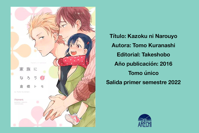 Let's Be a Family (Kazoku ni Narouyo) manga - BL - Tomo Kirahashi - Arechi Manga