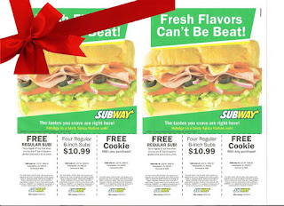 Free Printable Subway Coupons