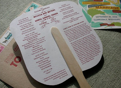 Wedding  Program Template on Inspired By This Cute Wedding Ceremony Program Using Wooden Fan