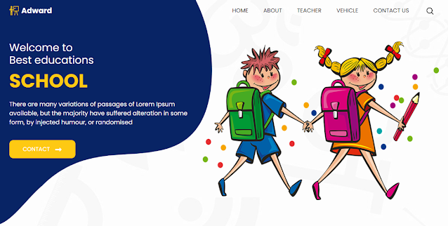 Kindergarten Website Template Free Download-HTML, CSS, JS